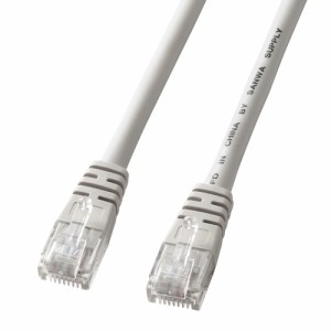 Cat5eより線クロスケーブル 15m・ライトグレー[KB-T5Y-15CN]