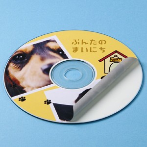 CDラベル DVDラベル 20枚 つやなしマット 内径41mm[LB-CDR003N]