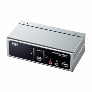 USB・PS/2コンソール両対応パソコン自動切替器 2：1[SW-KVM2HVCN]