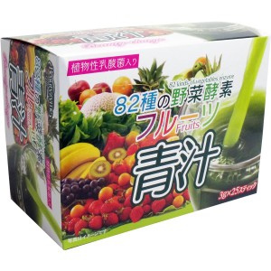 82種の野菜酵素 フルーツ青汁 3g×25スティック 4560256051943 普通郵便のみ送料込