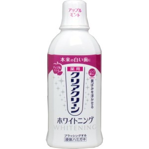 クリアクリーン ホワイトニング 薬用デンタルリンス アップルミント 600mL 普通郵便のみ送料込