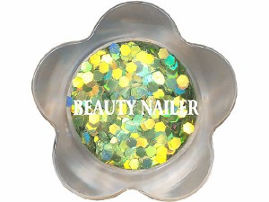 BEAUTY NAILER ビューティネイラー FG-11 ホログラム ライトグリーン S ネイルアート ラメ グリッター 普通郵便のみ送料無料