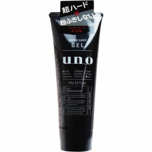 超ハード UNO(ウーノ) スーパーハードジェル 180g  超強力ジェル 整髪料 スタイリング剤 4901872447046 普通郵便のみ送料込