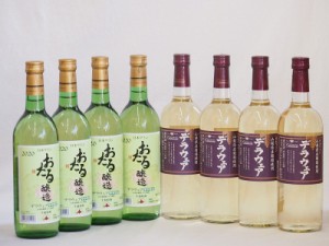 デラウェア8本セット(おたる醸造 デラウェア 生葡萄酒 やや甘口 山梨県 デラウェア やや辛口) 720ml×8本