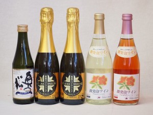 日本酒スパークリング飲み比べ5本セット(奥の松酒造 スパークリング日本酒 純米大吟醸（福島県） 山元酒造 薩摩スパークリングゆずどん(