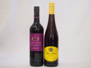 ドイツワイン2本セット(脱アルコール赤ワイン カールユング メルロー マイネ グローリア赤ワイン) 750ml×2本