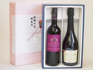 春の贈り物ギフト 感謝贈り物ボックス ワイン蔵の有機ワインとノンアルコール2本セット(カールユングカベルネ・ソーヴィニヨン スペイン