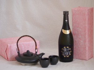 国産美濃焼 黒千代香2合セット2客ツル付(450g)壱岐焼酎協業組合 麦焼酎十酔傳説 (長崎県)  720ml