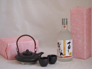 国産美濃焼 黒千代香2合セット2客ツル付(450g)瑞鷹 純米焼酎 あそびじん (熊本県) 720ml