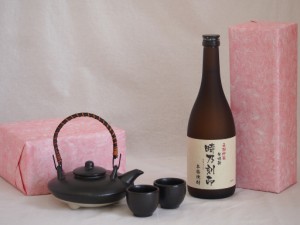 国産美濃焼 黒千代香2合セット2客ツル付(450g)宮崎本店 本格米焼酎 長期貯蔵時乃刻印 (三重県) 720ml