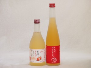 国産りんご酒2本セット(りんごはじめましたりんご梅酒 信州のりんごワイン) 500ml×2本
