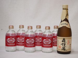 家のみ本格酎ハイ7本セット(ウイルキンソンタンサン 炭酸水瓶 芋焼酎 森伊蔵(鹿児島県)) 500ml×6本 720ml×1本