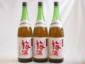 梅酒3本セット(青梅使用小正の梅酒(鹿児島)) 1800ml×3本