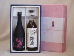 父の日セット 感謝の贈り物ボックス2本セット(紅南高梅酒20度(和歌山) 緑茶梅酒(和歌山)) 720ml×2本