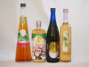 梅酒4本セット(手作り梅酒(宮崎県) 樽熟梅酒天空の月(大分) 百助梅酒(大分) 無添加上等梅酒(鹿児島)) 720ml×3本 500ml×1本