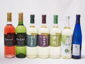 シャンモリスペシャル7本ワインセット 国産ぶどう100％使用 甘口 720ml×6本 500ml×1本 盛田甲州ワイナリー(山梨県)