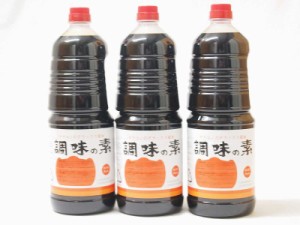 調味の素カツオだし入 ヤマコノのデラックス醤油 味噌平醸造(岐阜県)ペット 1800ml×3