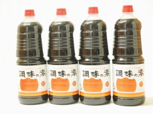 調味の素カツオだし入 ヤマコノのデラックス醤油 味噌平醸造(岐阜県)ペット 1800ml×4