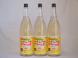 パインアメサワーの素 甘酸っぱくジューシーパイナップル果汁 25度 中野BC(和歌山県)1800ml×3