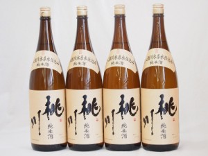 桃川 純米酒 全国燗酒コンテスト最高金賞受賞 (青森県) 1800ml×4本