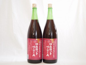 山梨県産葡萄100%使用 マスカットベリーA ライトボディ 赤ワイン 1800ml×2本