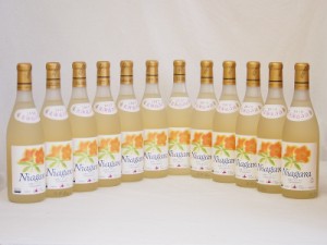 北海道産葡萄使用 完熟ナイアガラ白 甘口 720ml×12本