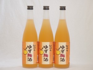 紀州のゆず梅酒 中野BC(和歌山県)720×3本