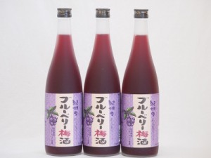 紀州のブルーベリー梅酒 中野BC(和歌山県)720ml×3本