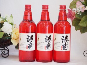 黒麹造り 海童 祝い赤 本格芋焼酎 濱田酒造(鹿児島県)720ml×3本