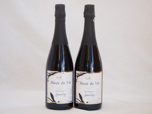 2本セット(長野県産100％辛口スパークリング赤ワイン オアシス ミュゼドゥヴァン  ブラッククイーン) 750ml×2本
