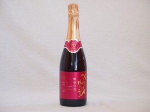 山梨県産マスカット・ベーリーA　スパークリング赤ワイン ルージュ 酵母の泡  alc.11%やや辛口 720ml×1本