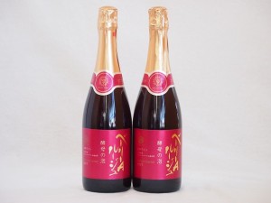 2本セット(山梨県産マスカット・ベーリーA　スパークリング赤ワイン ルージュ 酵母の泡  alc.11%やや辛口) 720ml×2本
