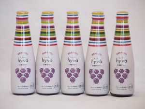 5本セット(国産清見果汁クラフトリキュール 巨峰サワー発泡性alc.5%) 200ml×5本