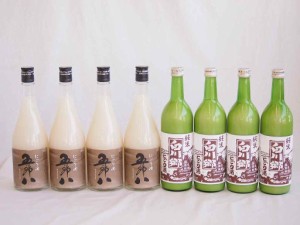 にごり酒8本セット(白川郷にごり純米(岐阜県) にごり酒五郎八(新潟県)) 720ml×8本