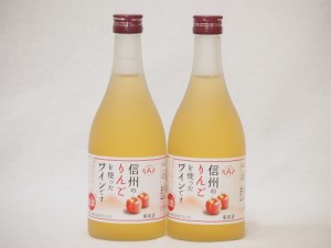 信州りんごフルーツワインセット alc4% 甘口(長野県)500ml×2