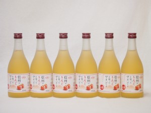 信州りんごフルーツワインセット alc4% 甘口(長野県)500ml×6