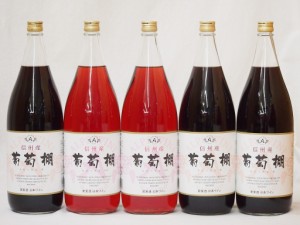 信州産葡萄棚セット 赤ワイン×3本  ロゼワイン×2本 中口(長野県)1800ml×5