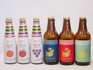 クラフトビールとリキュール6本セット(ヒュヴァ リンゴサワーalc.5% ヒュヴァ 巨峰サワーalc.5% ヒュヴァ 清見サワーalc.5% アルト ピル