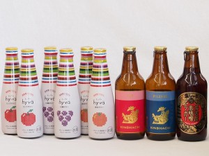 クラフトビールとリキュール9本セット(ヒュヴァ リンゴサワーalc.5% ヒュヴァ 巨峰サワーalc.5% ヒュヴァ 清見サワーalc.5% アルト ピル