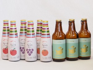 クラフトビールとリキュール9本セット(ヒュヴァ リンゴサワーalc.5% ヒュヴァ 巨峰サワーalc.5% ヒュヴァ 清見サワーalc.5% インディアペ