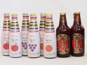 クラフトビールとリキュール8本セット(ヒュヴァ リンゴサワーalc.5% ヒュヴァ 巨峰サワーalc.5% ヒュヴァ 清見サワーalc.5% 名古屋赤味噌