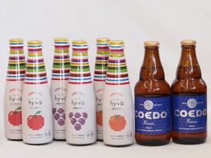 クラフトビールとリキュール8本セット(ヒュヴァ リンゴサワーalc.5% ヒュヴァ 巨峰サワーalc.5% ヒュヴァ 清見サワーalc.5% 瑠璃) 200ml