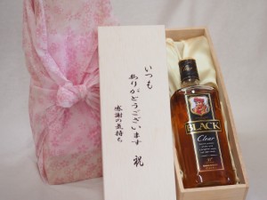 贈り物いつもありがとう木箱セットアサヒビール ブラックニッカクリア37%  700ml