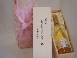 贈り物いつもありがとう木箱セット信州林檎シードルやや甘口 (長野県)  500ml