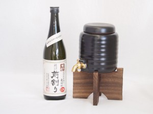 本格焼酎サーバー1000cc(18cm×24cm 1kg)セット井上酒造 本格麦焼蔵詰前割り酎独奏会りさいたる12° (大分県) 720ml×1本