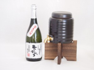 本格焼酎サーバー1000cc(18cm×24cm 1kg)セット恒松酒造 純米焼酎常圧蒸留ひのひかり25° (熊本県)  720ml×1本