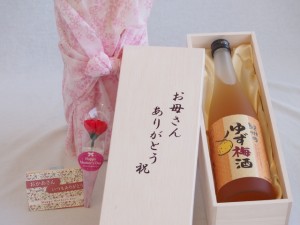 遅れてごめんね♪母の日 お母さんありがとう木箱セット 中野BC 紀州のゆず梅酒 (和歌山県) 720ml 遅れてごめんね♪母の日カードとカーネ