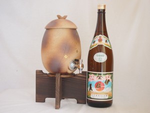 信楽焼・明山窯　焼酎サーバー　火色金小紋　2200ｃｃ(滋賀県)芋焼酎 甲斐商店 伊佐美 1800ｍｌ(鹿児島)