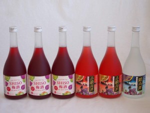 楽しむ鍛高譚6本セット(しそ焼酎鍛高譚20% SHISO梅酒12% 赤鍛高譚20%) 720ml×6本