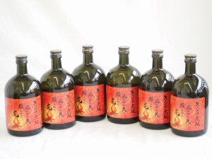 6本セット(キャンプ無双 樫樽貯蔵黒麹 芋焼酎ブレンド２５度(鹿児島県)) 720ml×6本